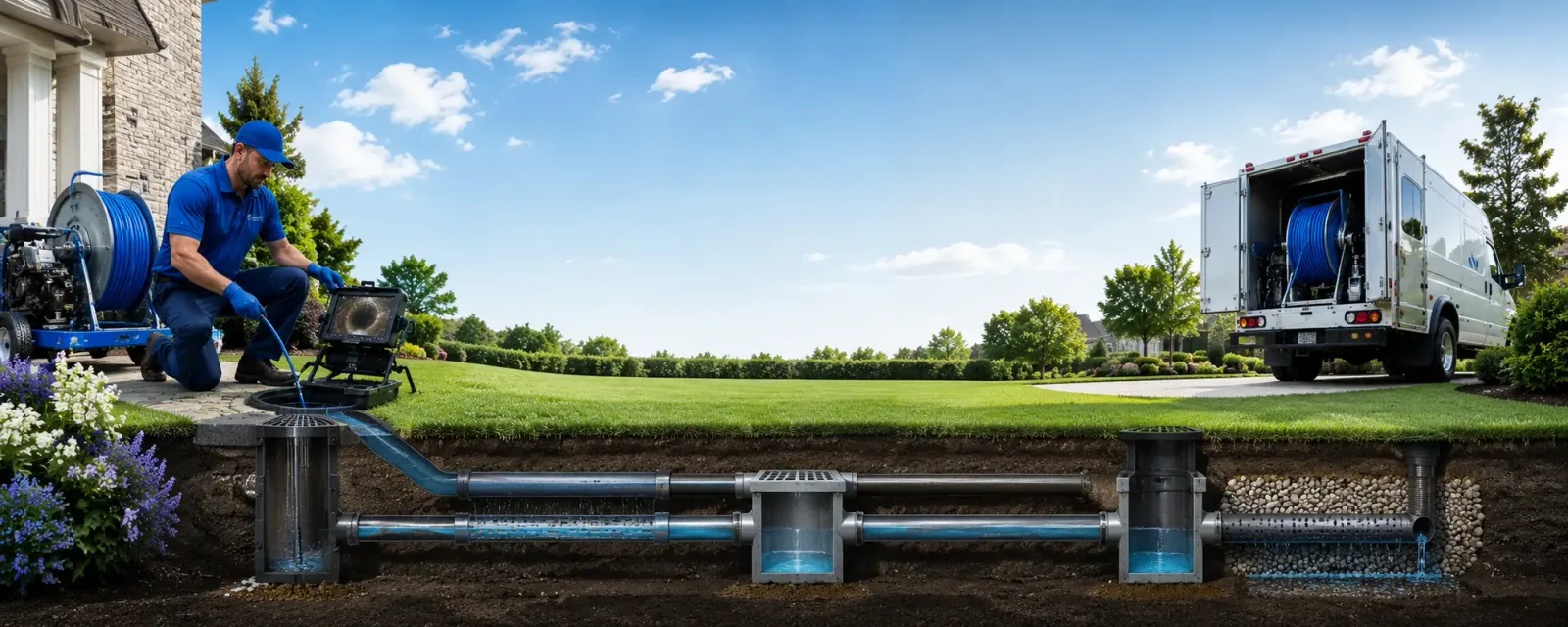 Outdoor drain cleaning information for Red Oak, IA